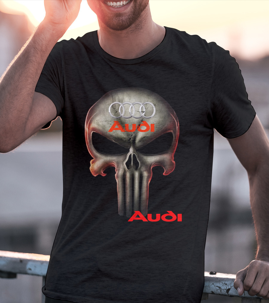 Audi Skull 08 Rings T-Shirt