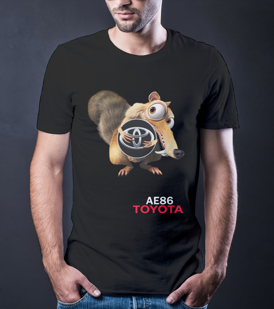 Ae86 Toyota 05 Ice Age Scrat Holding T-Shirt