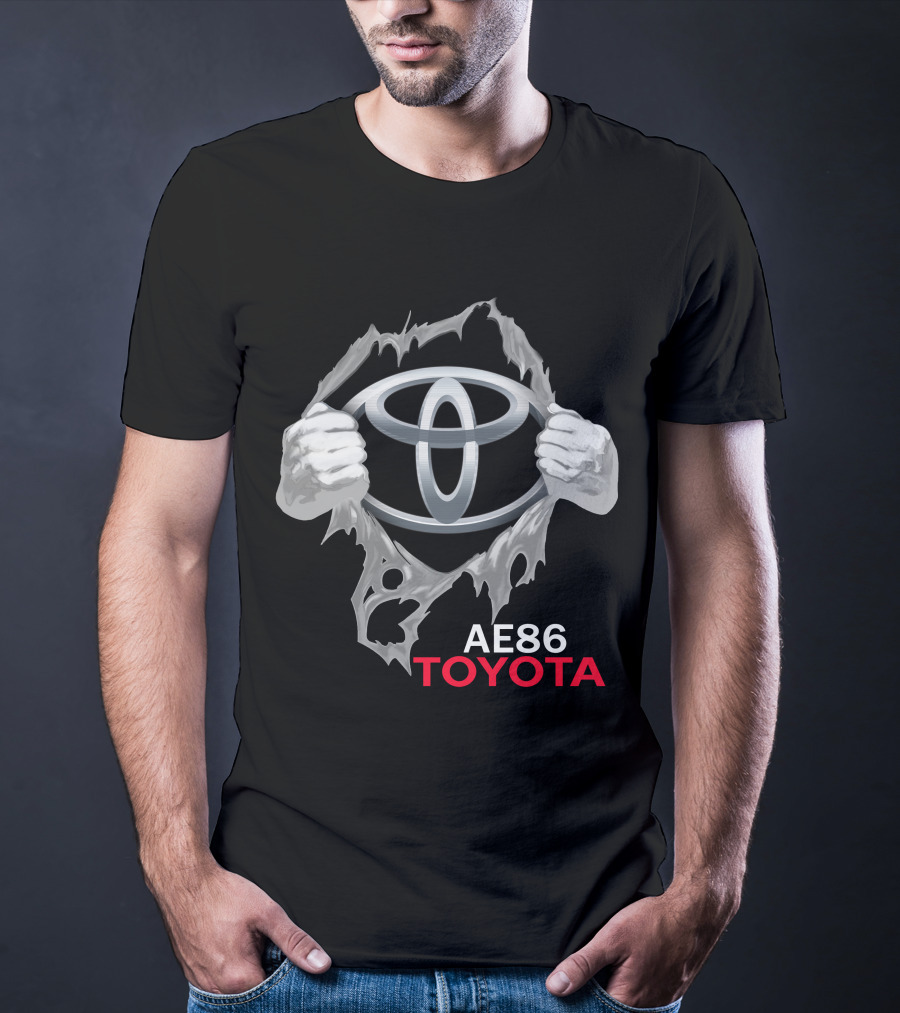 Ae86 Toyota Logo Ripped T-Shirt