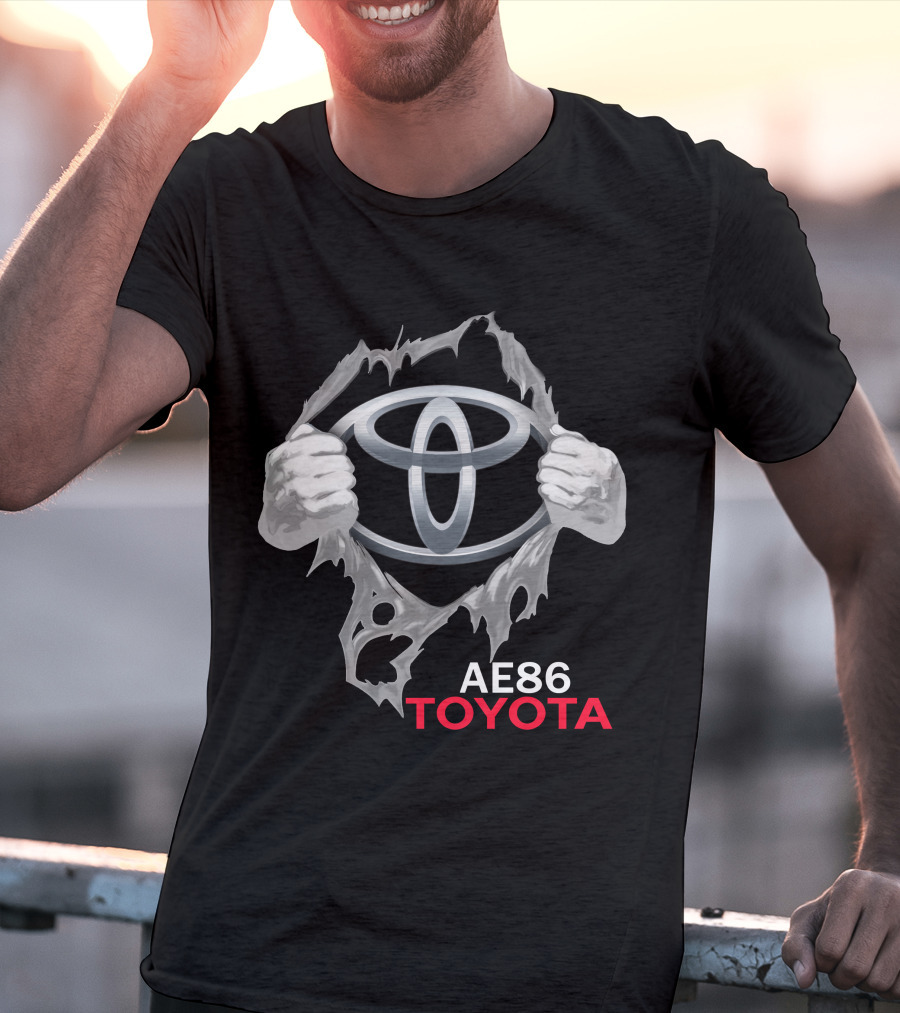 Ae86 Toyota Logo Ripped T-Shirt