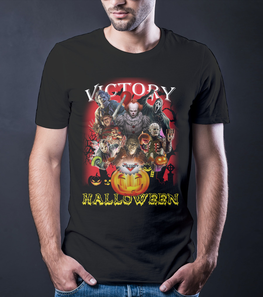Victory Halloween Horror Movie Icons T-Shirt