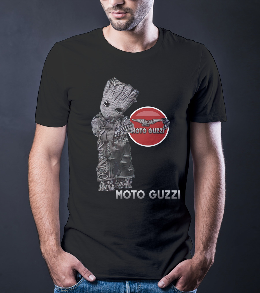 Moto Guzzi Groot Guardians Of The Galaxy Crossover T-Shirt