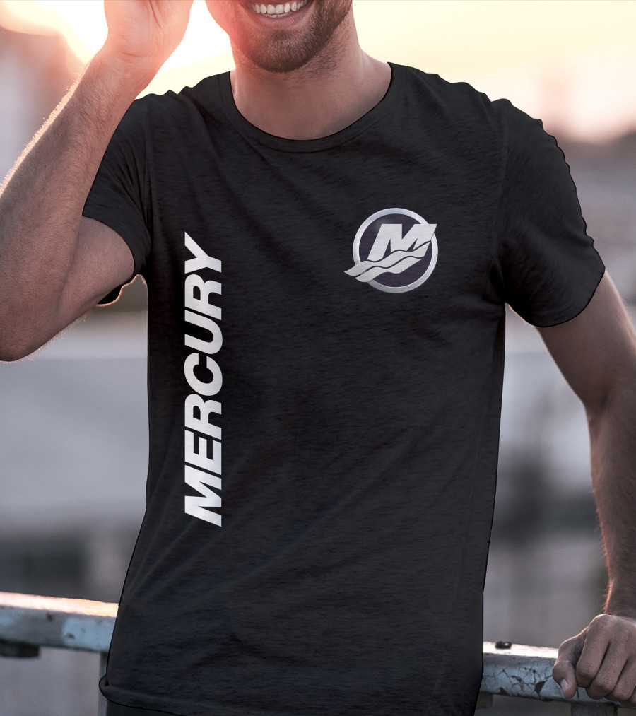 Mercury Marine 07 Logo With Stylized M And Waves T-Shirt