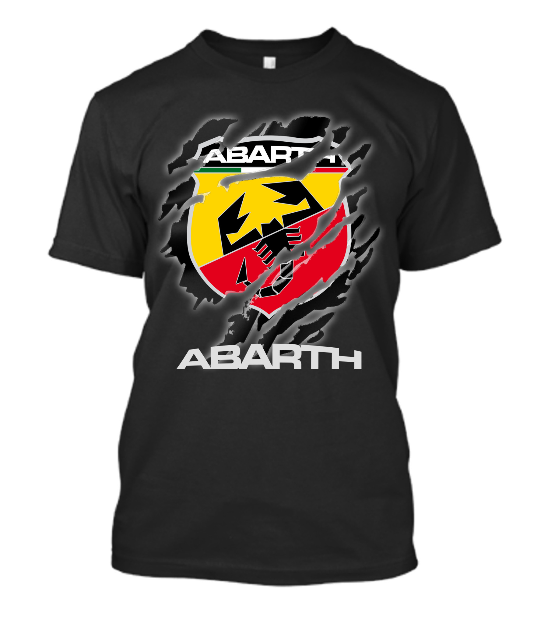 Abarth Logo Torn Claw Marks Racing T-Shirt