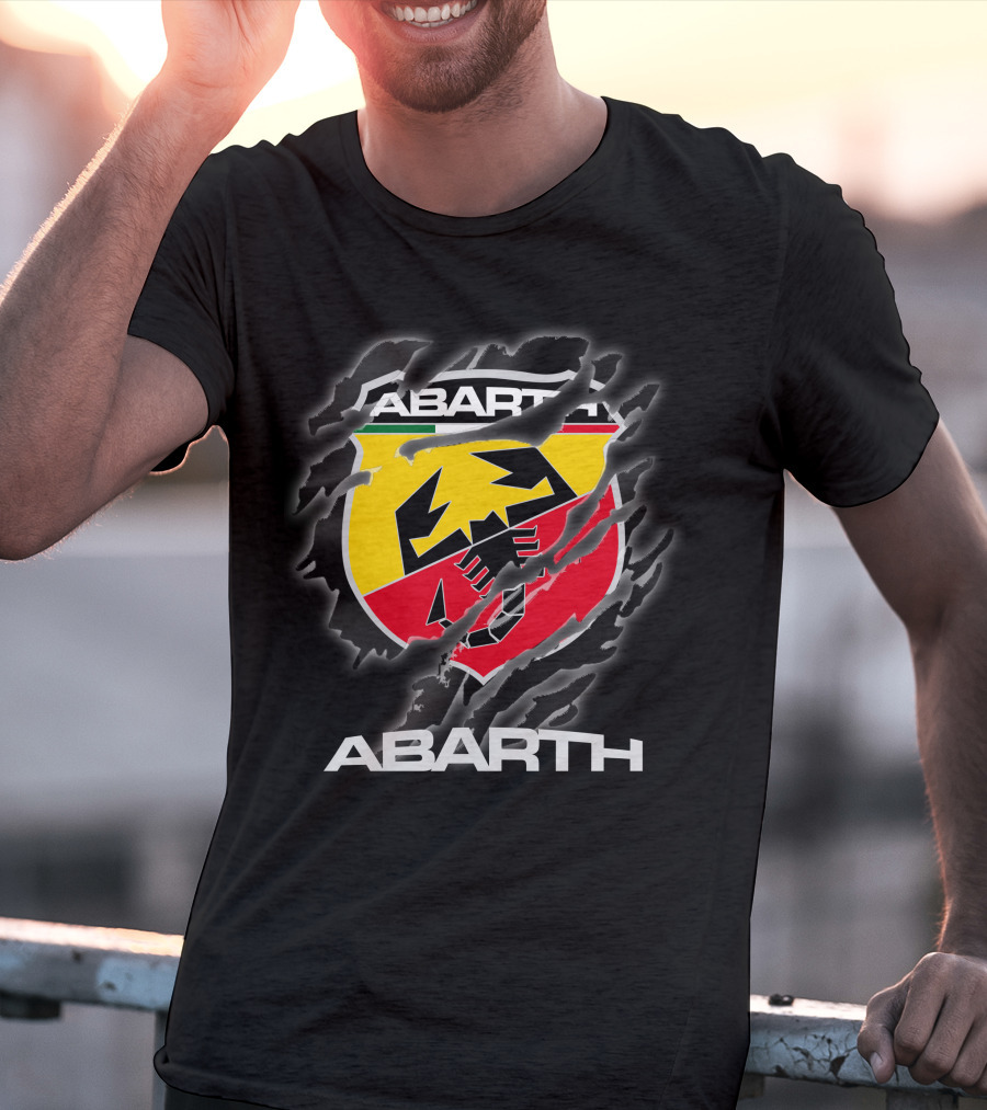 Abarth Logo Torn Claw Marks Racing T-Shirt