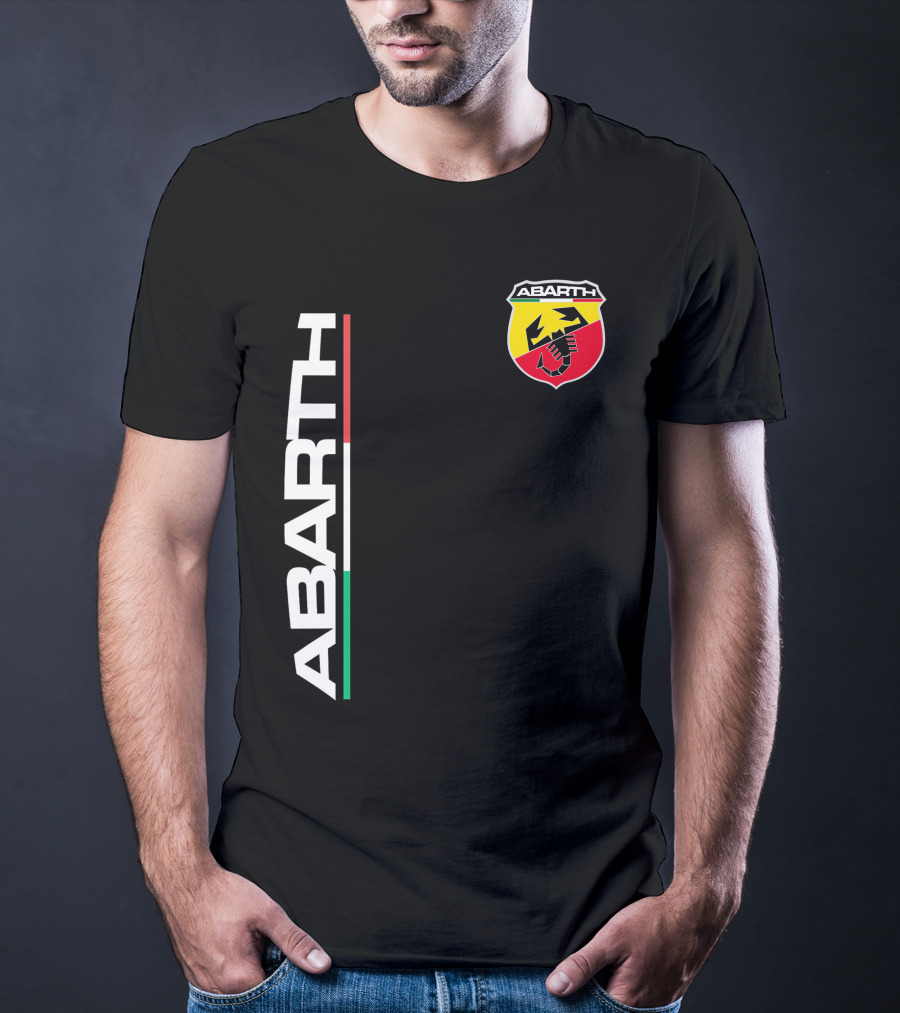 Abarth Logo With Italian Flag Colors And Scorpion T-Shirt