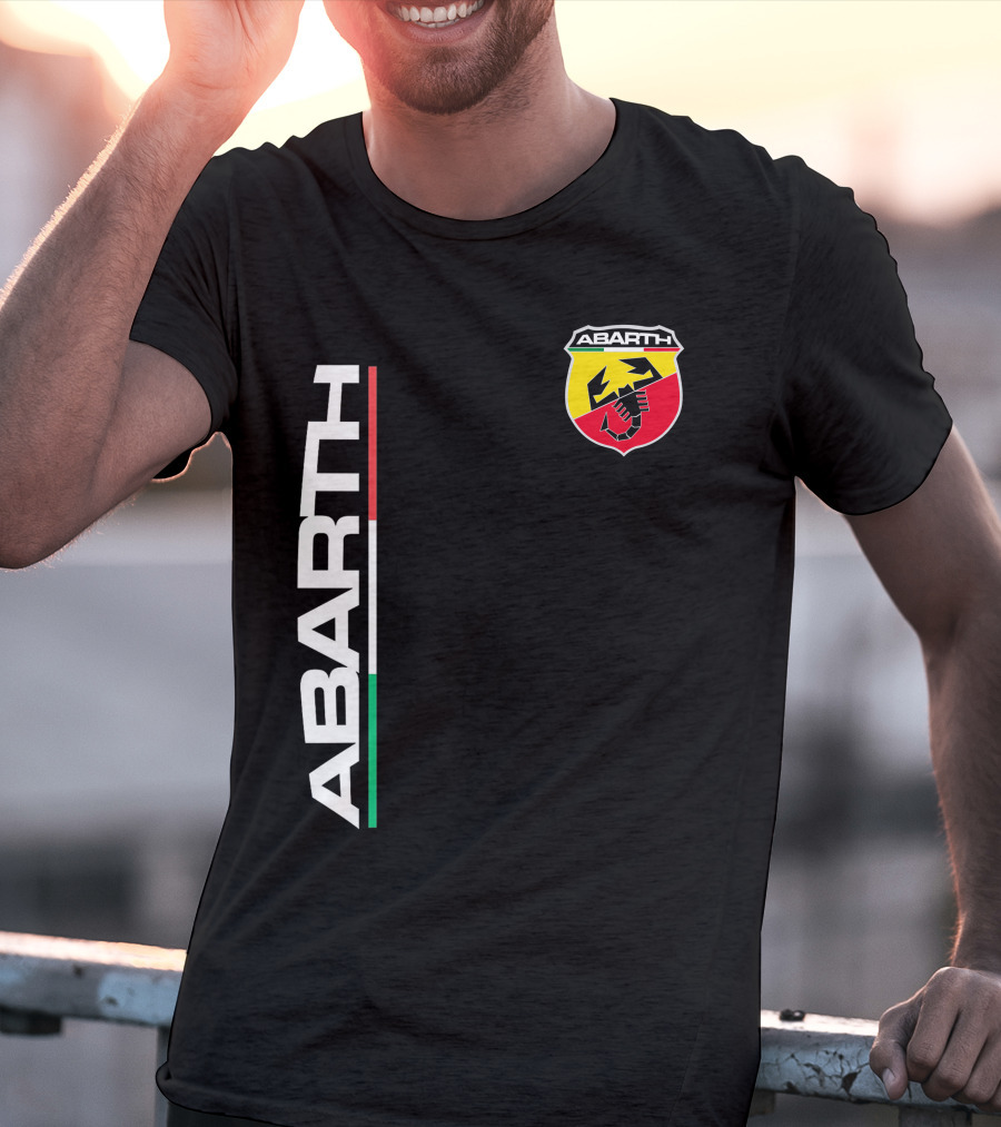 Abarth Logo With Italian Flag Colors And Scorpion T-Shirt