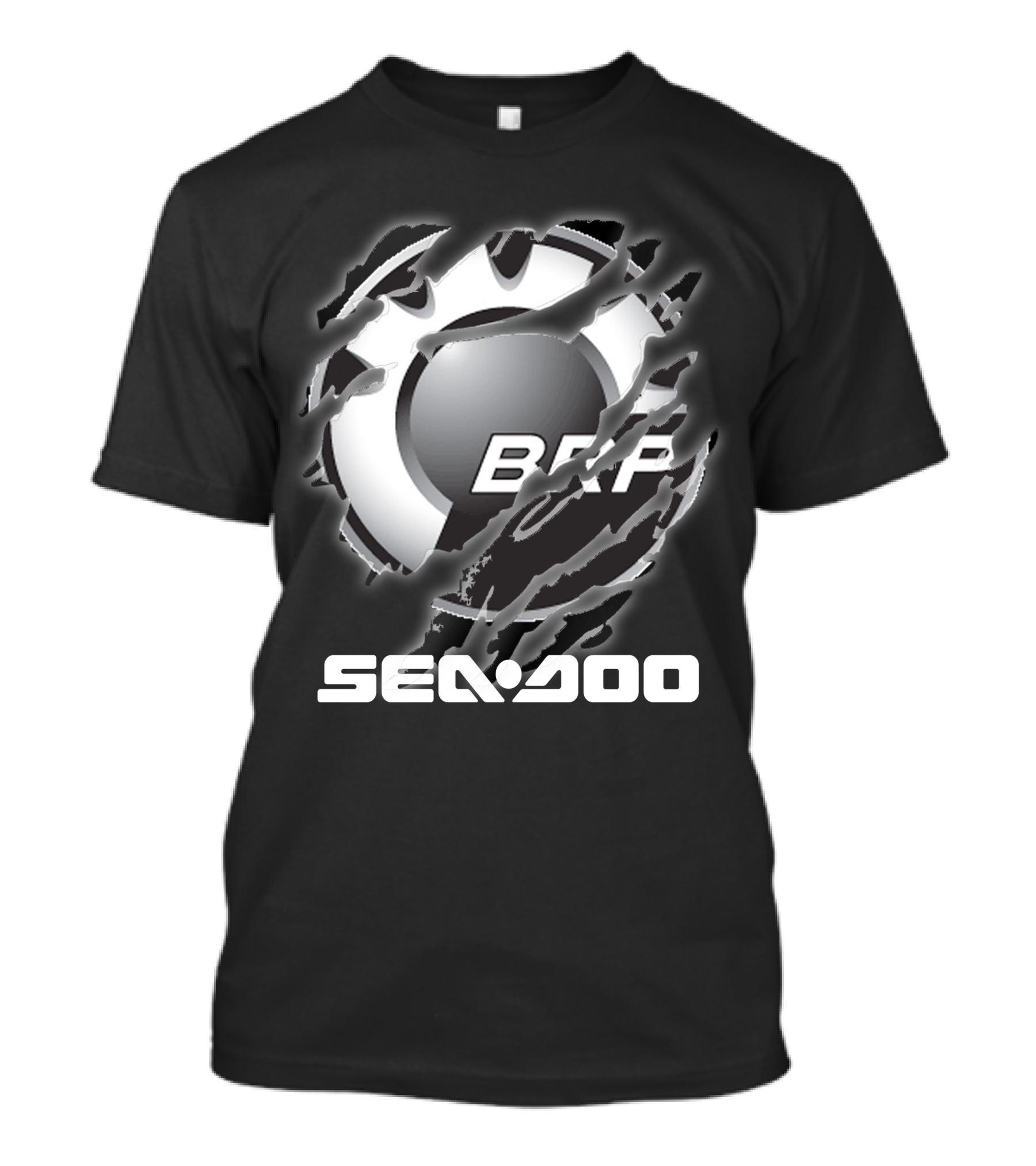 Brp Sea-Doo Logo Ripped Claw Marks T-Shirt