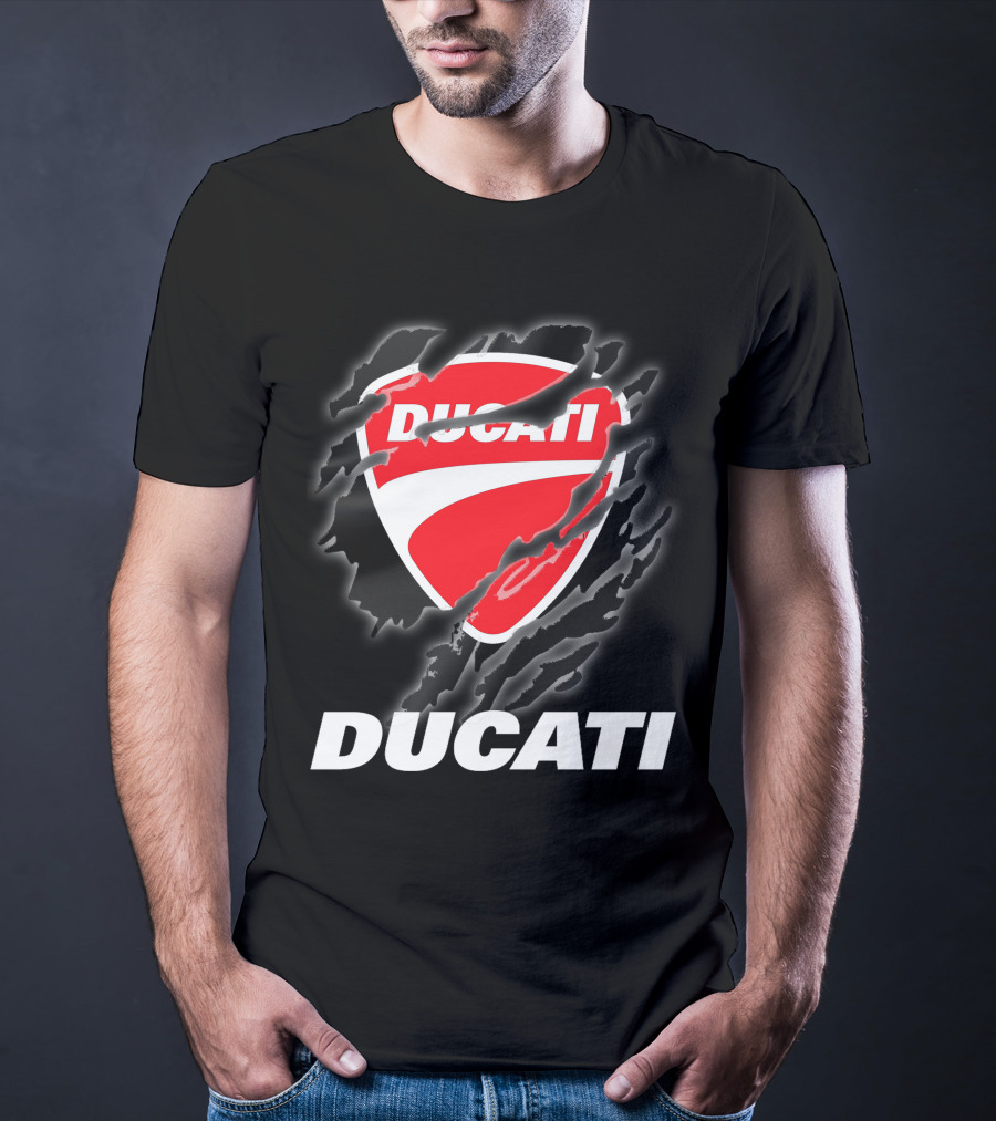 Ducati Logo Red Shield Moto Enthusiast T-Shirt