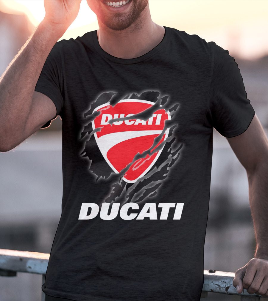 Ducati Logo Red Shield Moto Enthusiast T-Shirt