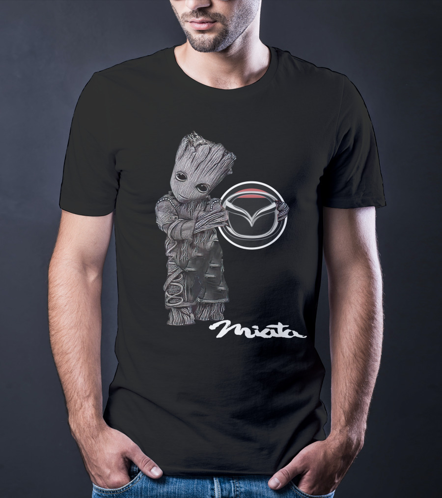 Miata 08 Groot Holding Mazda T-Shirt