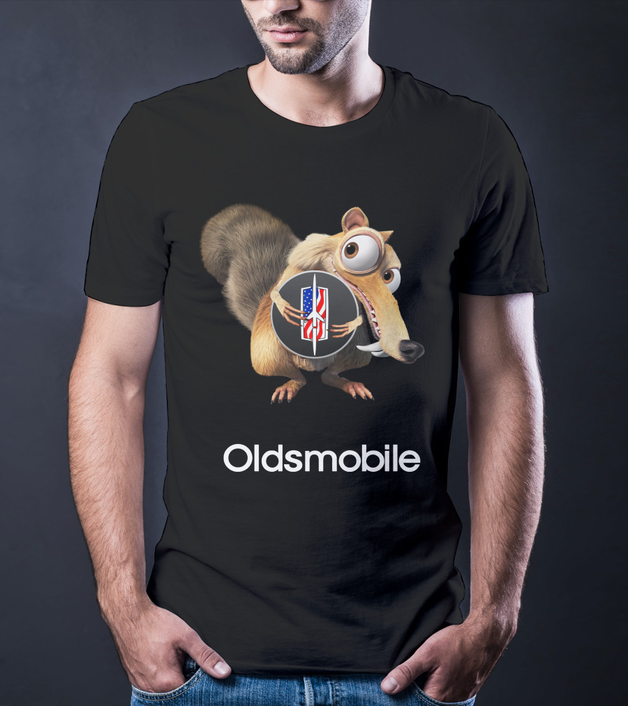 Oldsmobile Ice Age Scrat Rocket Badge T-Shirt