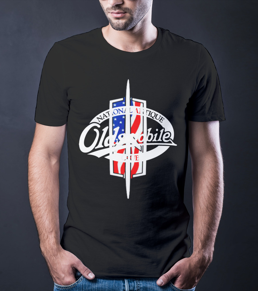 Oldsmobile National Antique Club American Flag T-Shirt