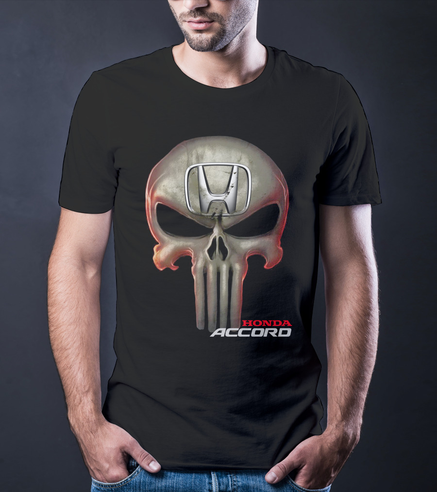 Honda Accord Punisher Skull T-Shirt