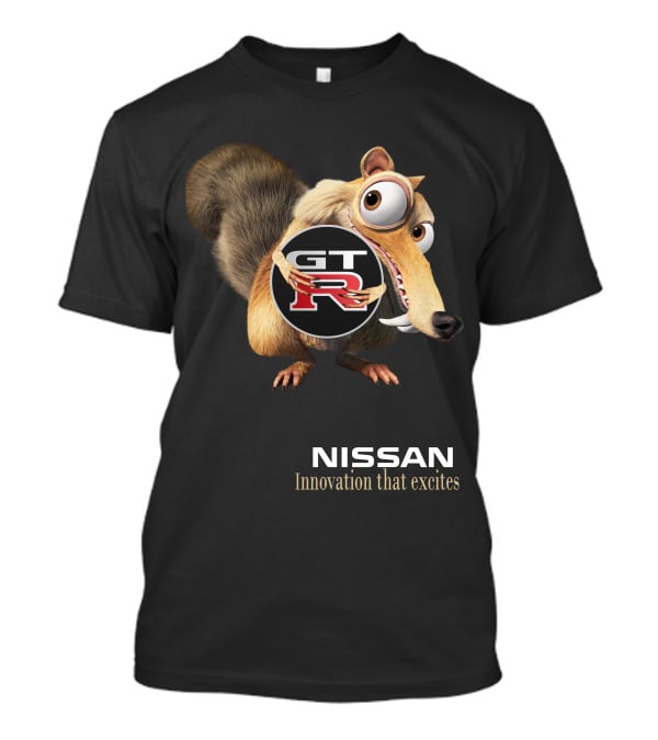 Nissan Gt-R Innovation That Excites Ice Age Scrat Crossover T-Shirt