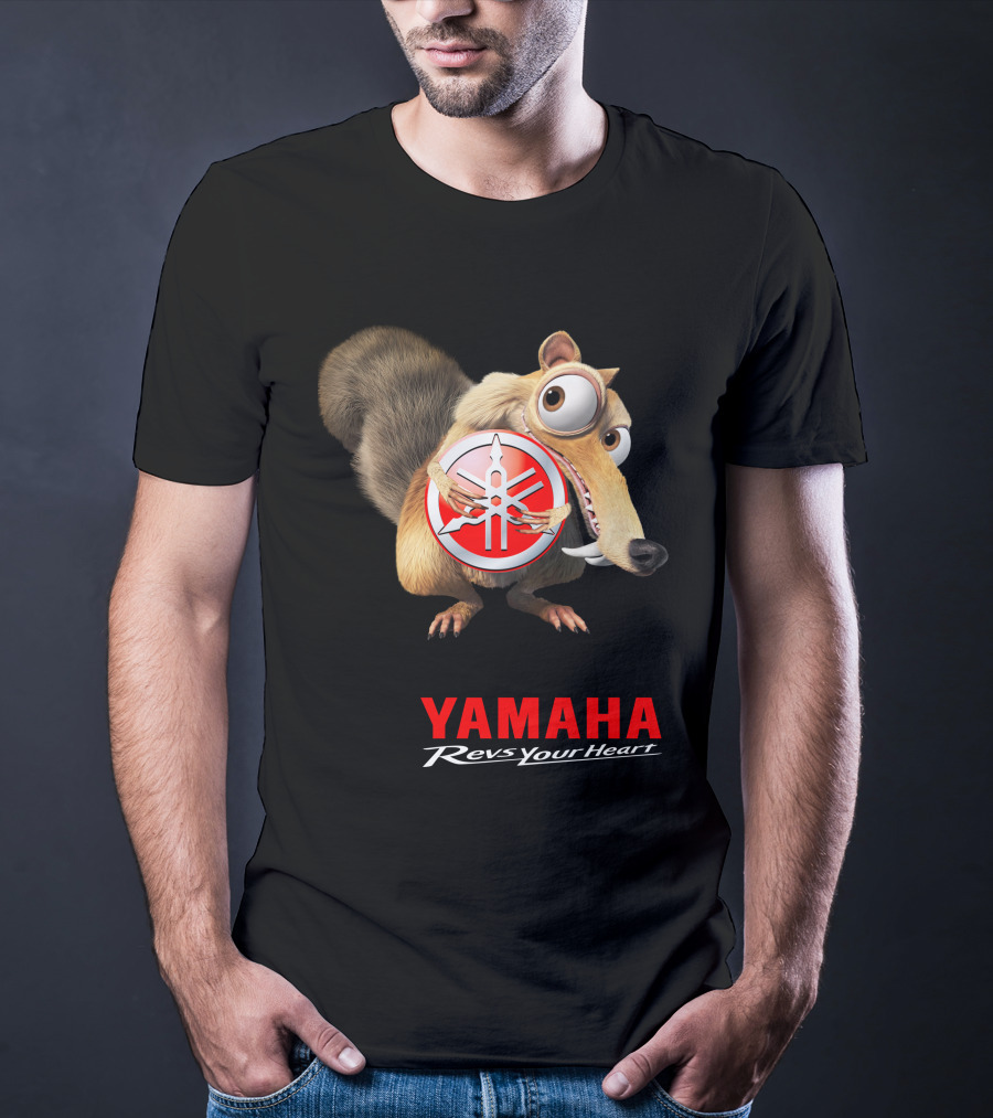 Yamaha Revs Your Heart Ice Age Scrat T-Shirt
