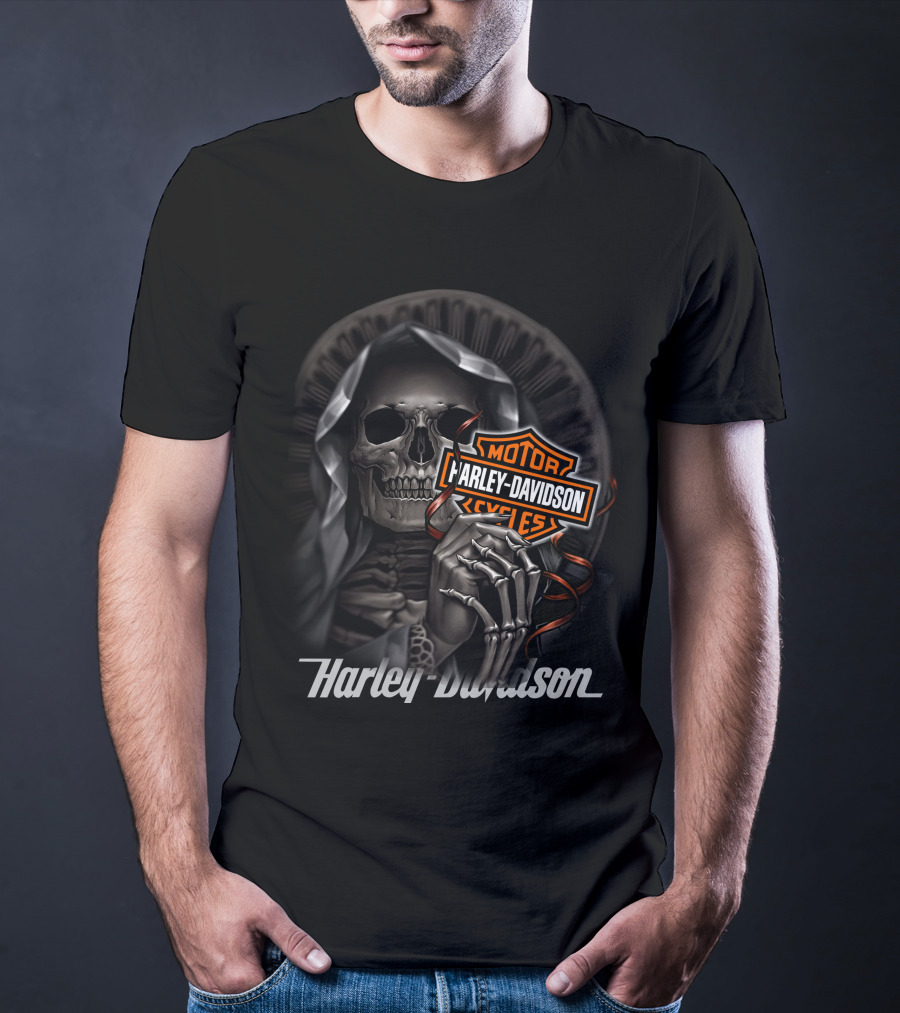 Harley Davidson Motorcycles Skeleton Reaper T-Shirt