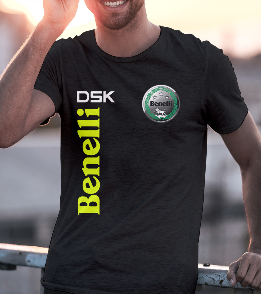 Benelli Dsk Logo With Emblem And Stars T-Shirt