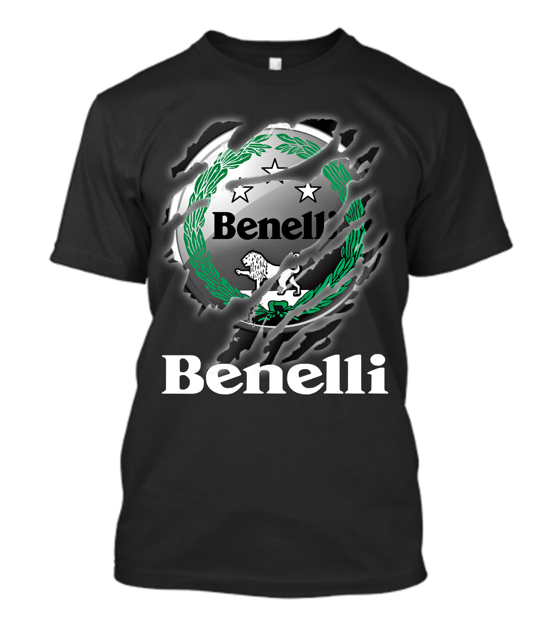 Benelli Logo With Stars And Lion T-Shirt
