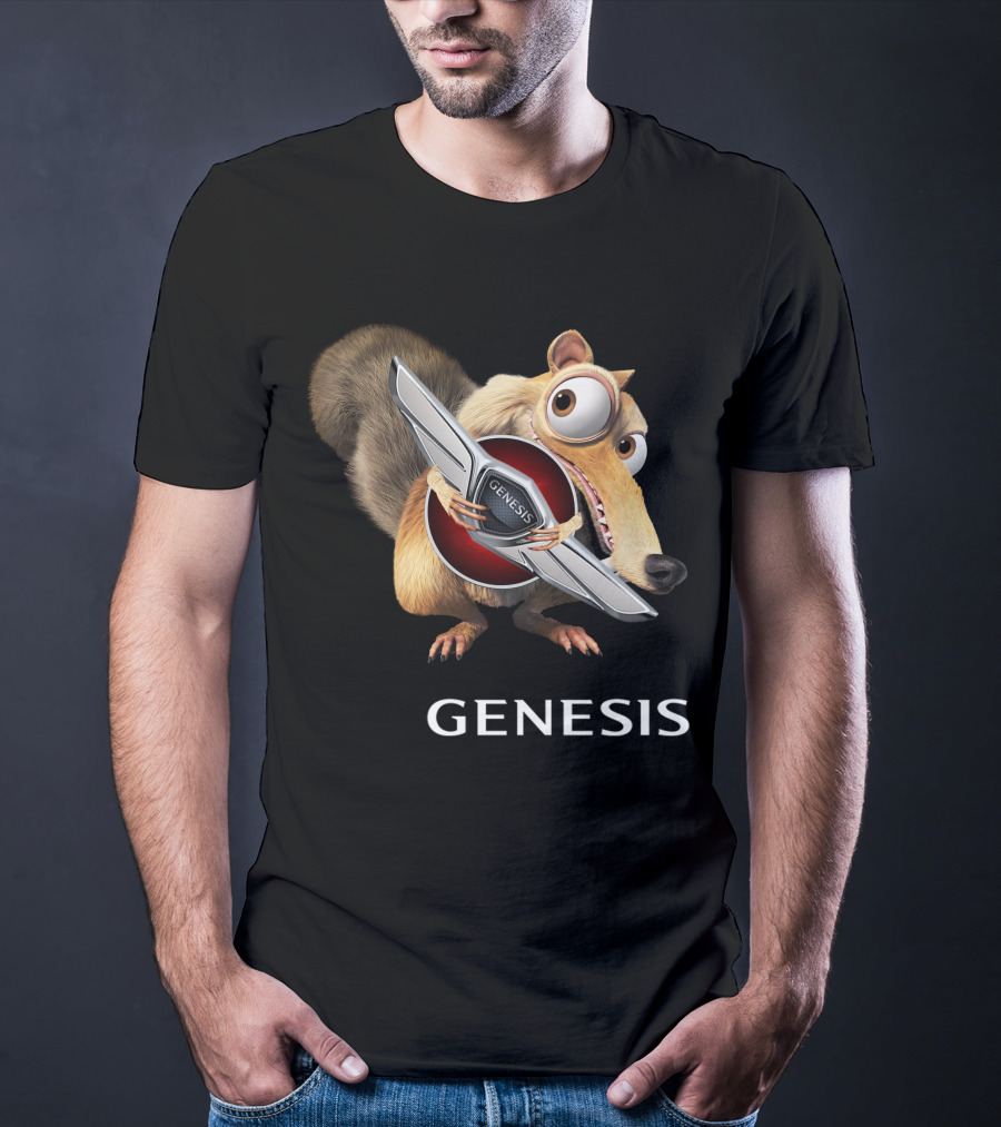 Ice Age Scrat Holding Genesis Car T-Shirt