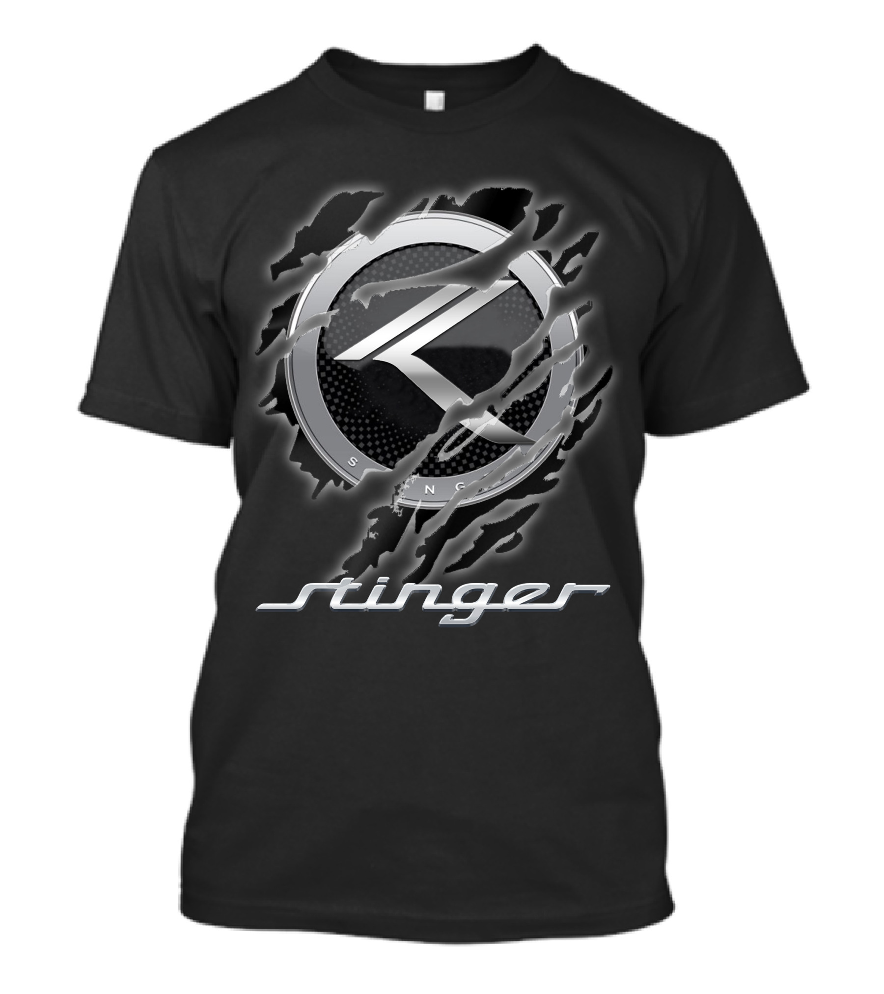 Stinger 08 Kia Logo Emblem Claw Mark Style T-Shirt