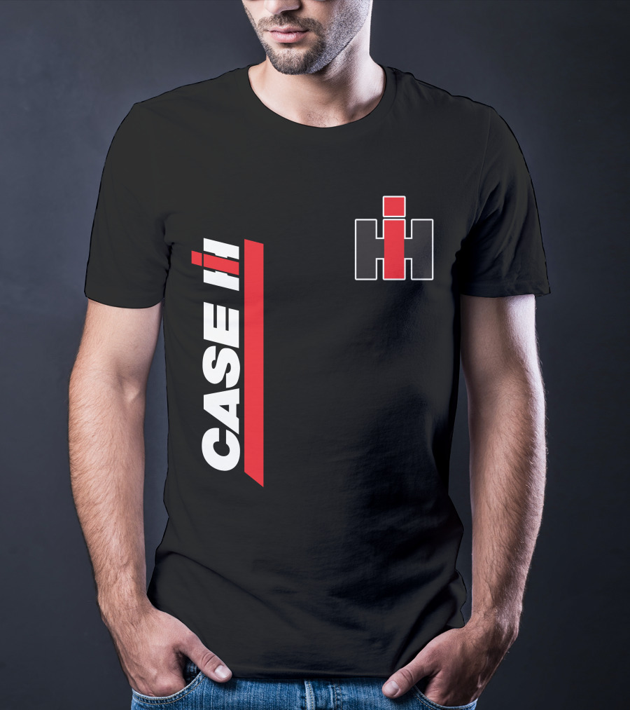 Case Ih Tractor Logo Black And Red T-Shirt