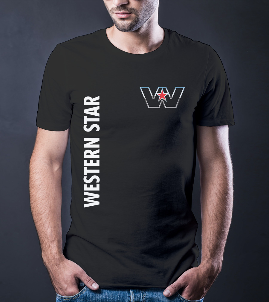 Western Star W Logo And Red Star T-Shirt