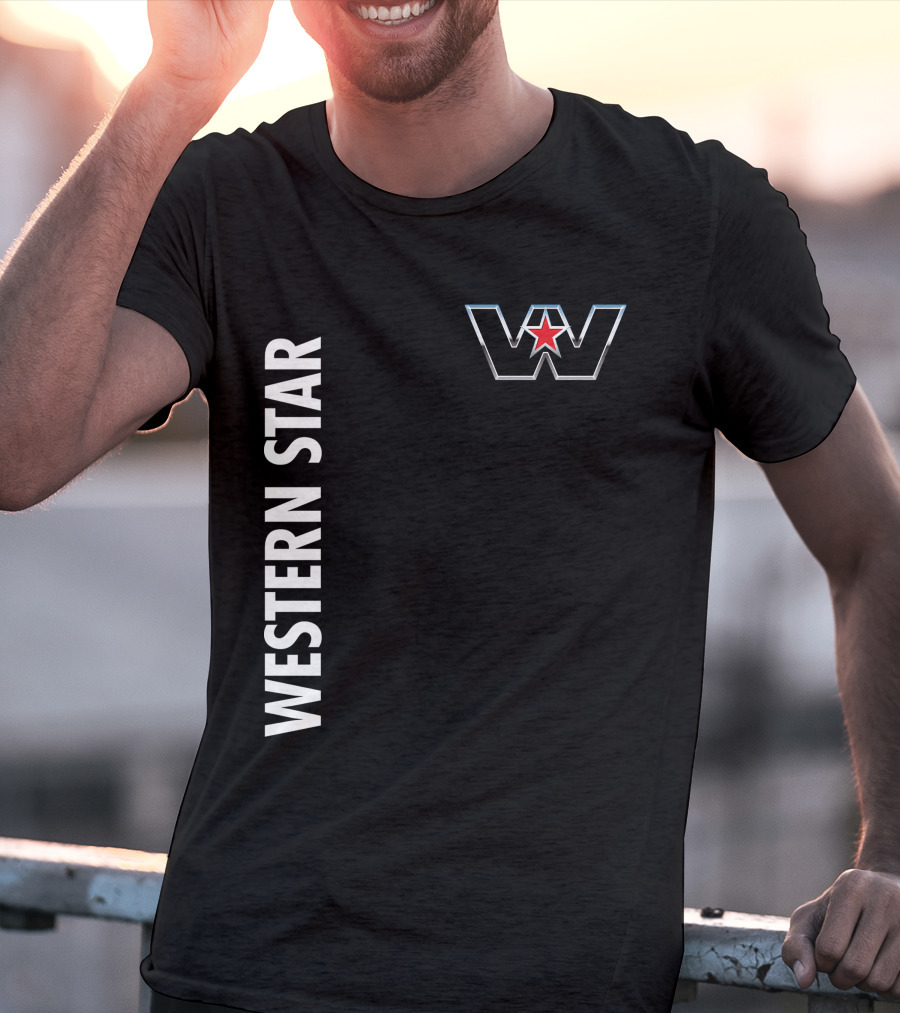 Western Star W Logo And Red Star T-Shirt