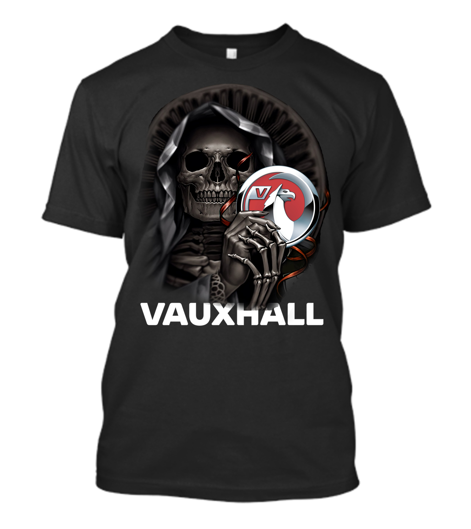 Vauxhall Grim Reaper Holding Badge T-Shirt
