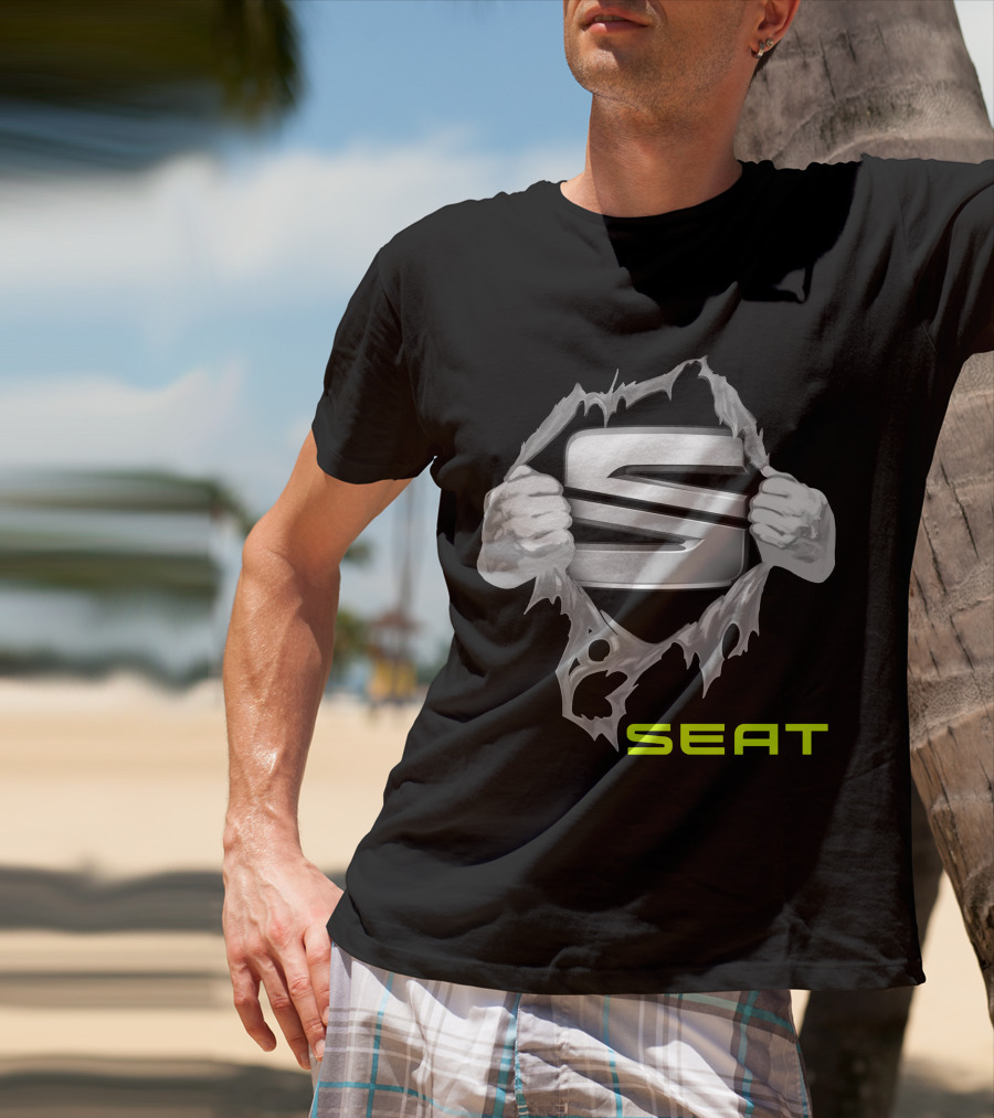 Seat 07 Ripped Logo Hands T-Shirt