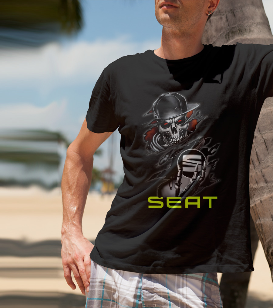 Seat Skull With Cap T-Shirt