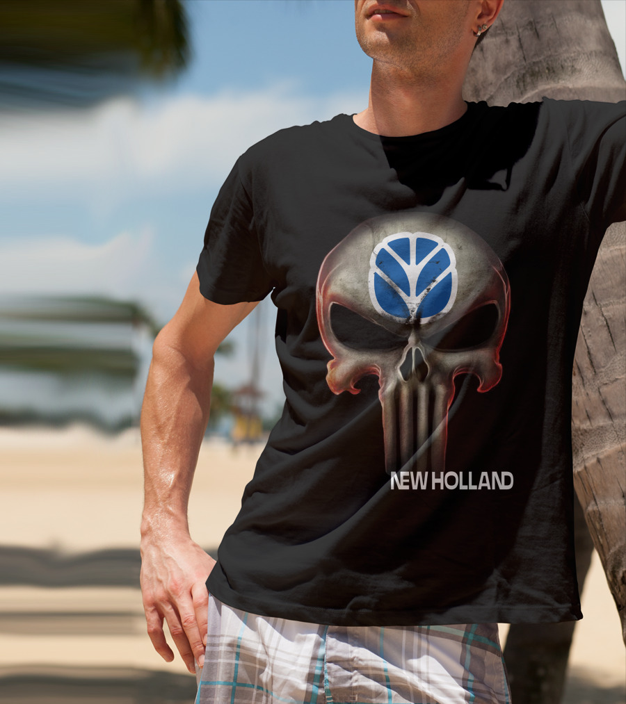 New Holland Punisher Skull T-Shirt
