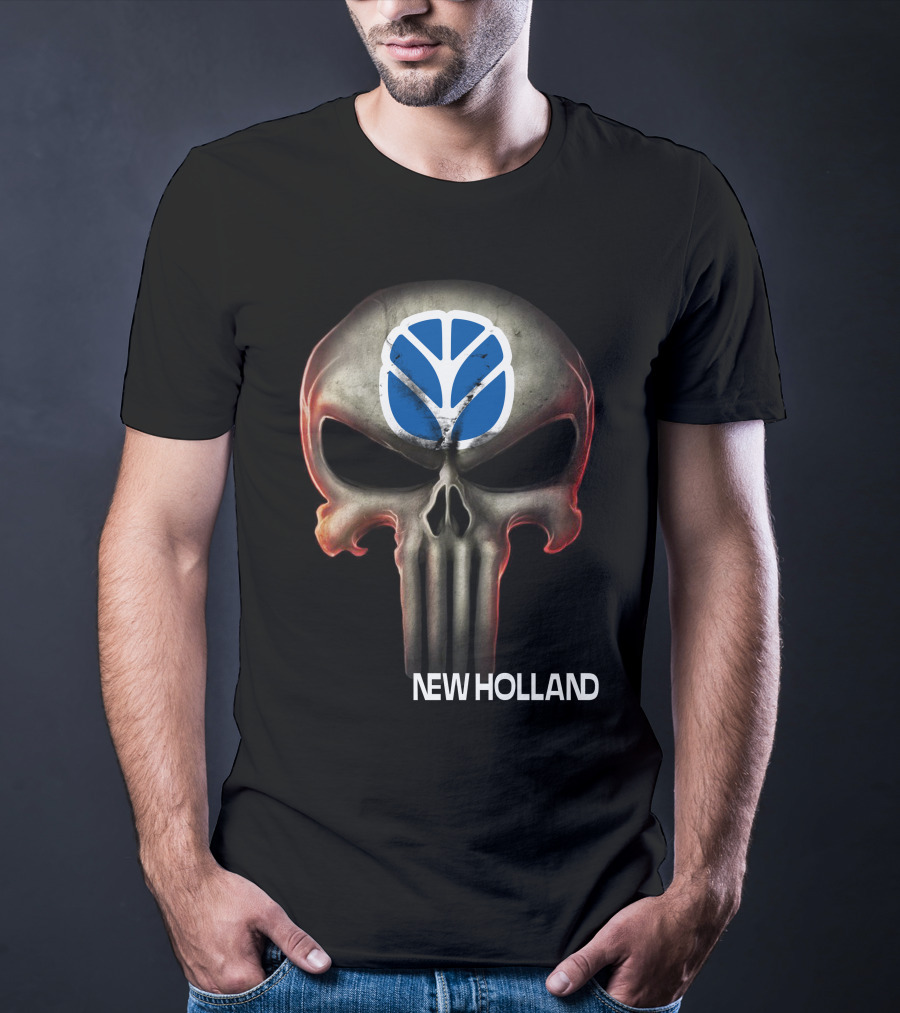 New Holland Punisher Skull T-Shirt