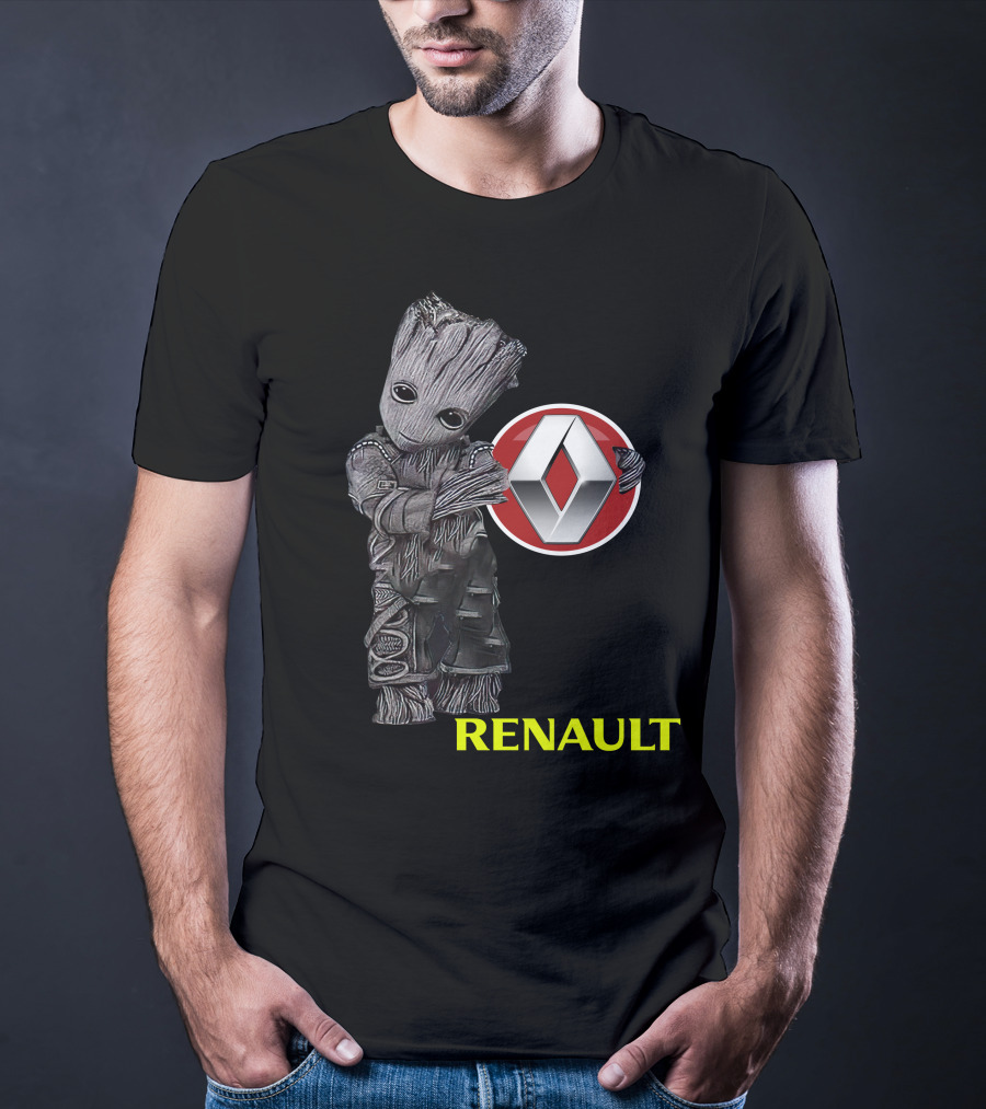 Renault Groot Iconic Tree Character With Car T-Shirt
