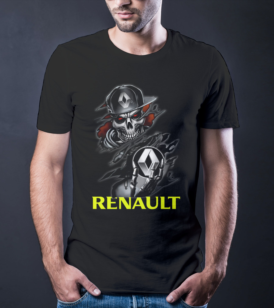 Renault Skull Logo Urban Streetwear T-Shirt