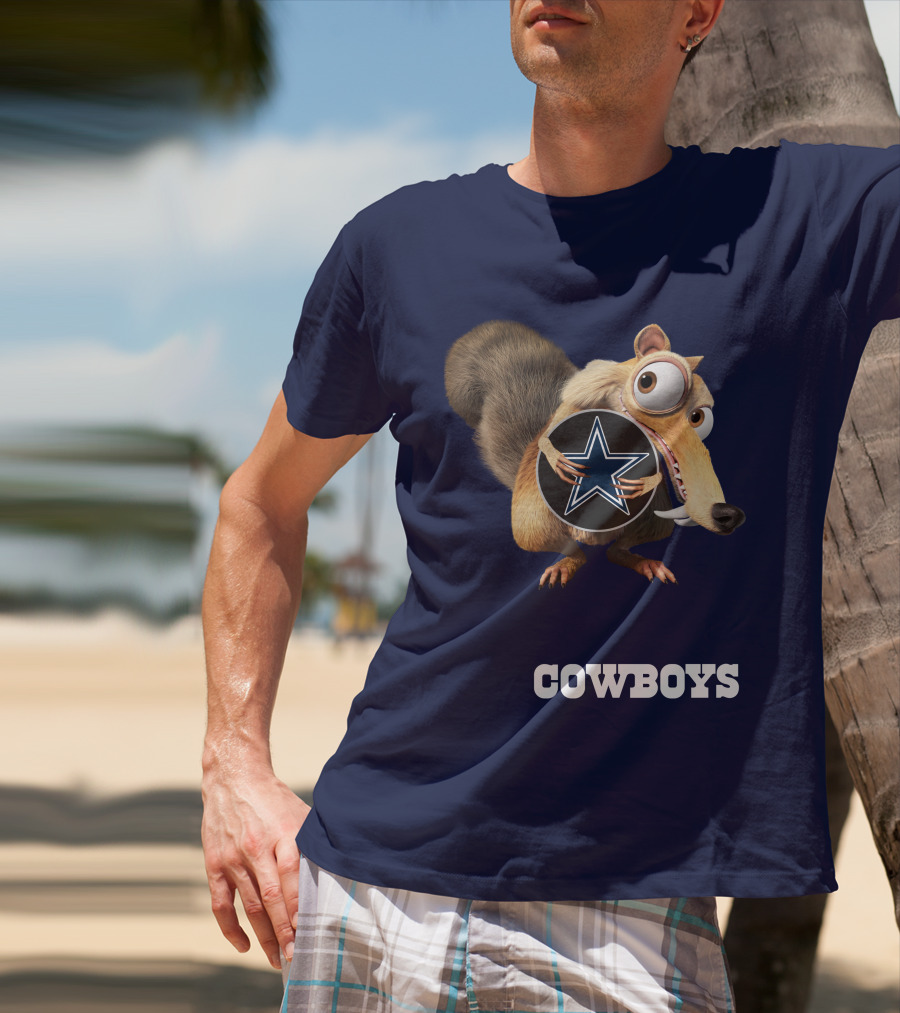 Cowboys Scrat Holding Star T-Shirt