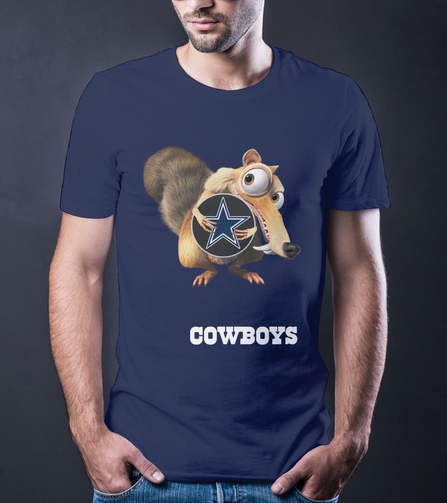 Cowboys Scrat Holding Star T-Shirt
