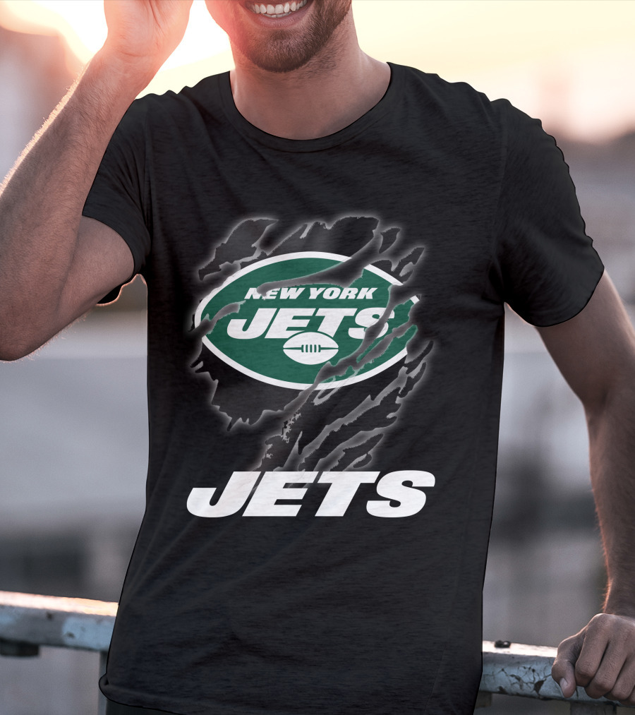 New York Jets Logo With Bold Graphics And T-Shirt