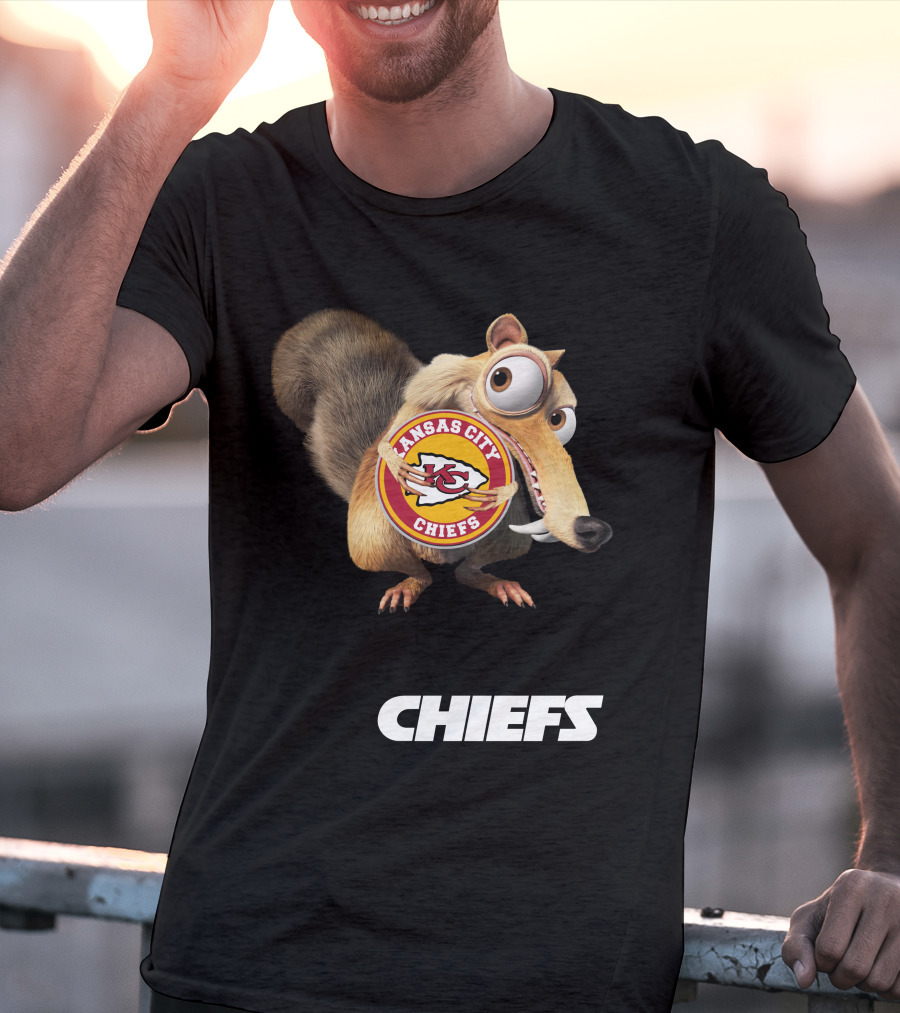 Kansas City Chiefs Mascot Logo With Character Chiefs T-Shirt