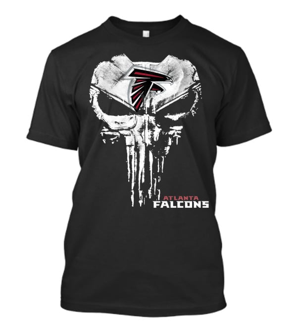 Atlanta Falcons Logo In Skull T-Shirt