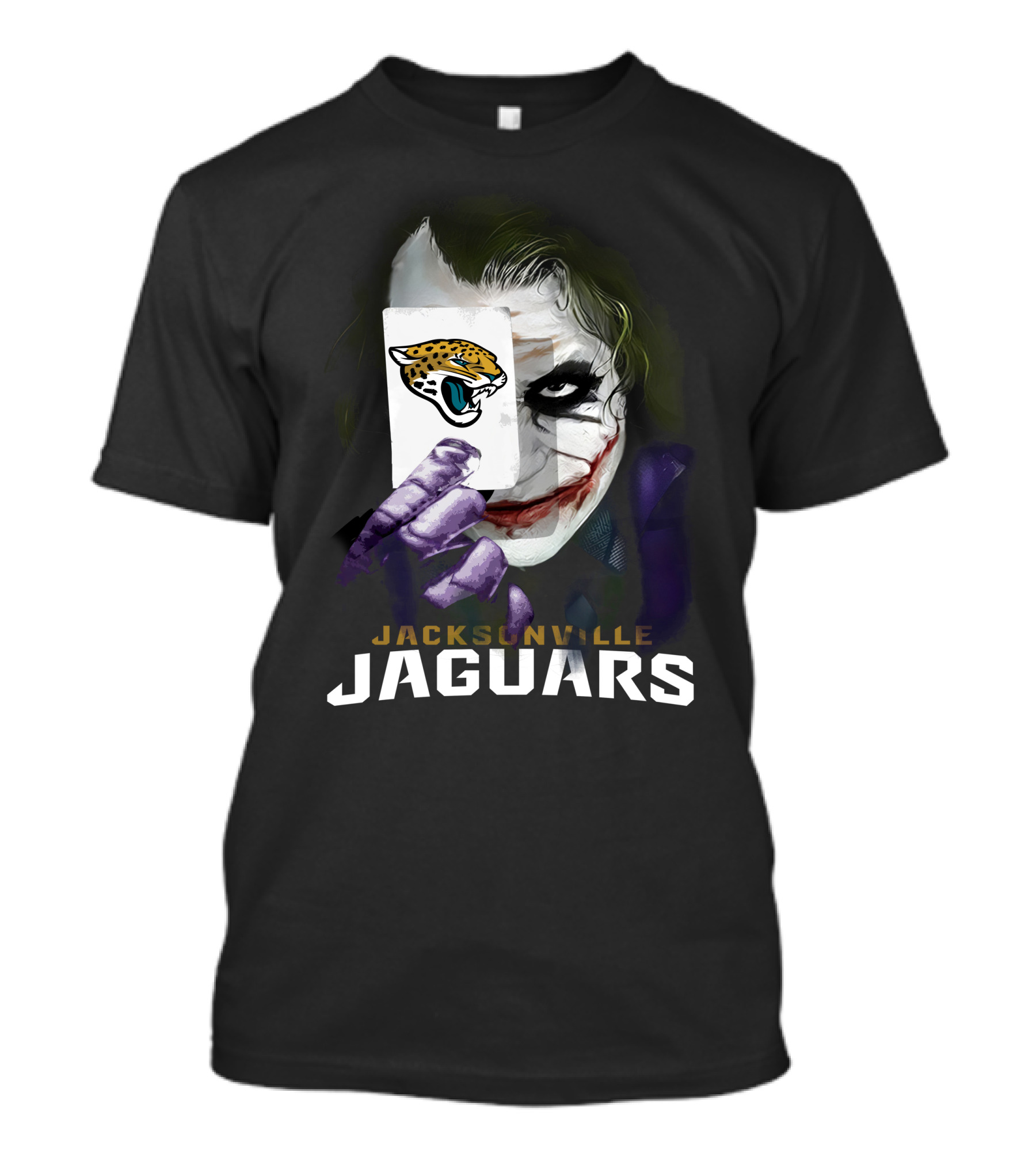 Jacksonville Jaguars Joker Playing Card Face Paint T-Shirt