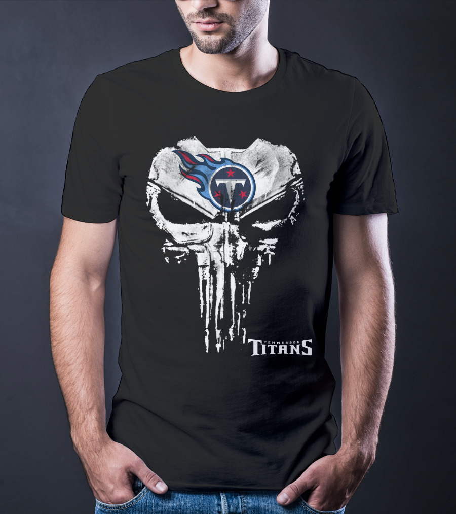 Tennessee Titans Punisher Skull T-Shirt