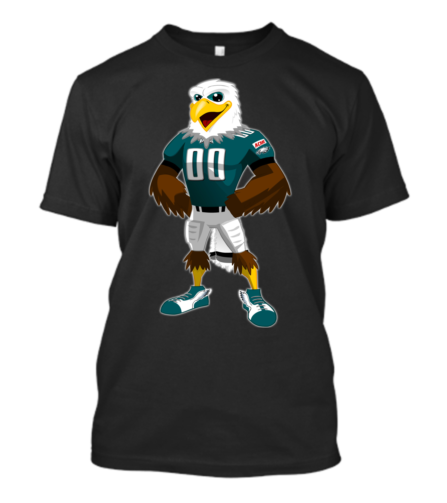 Eagles 12 Football Mascot 00 Green Jersey T-Shirt