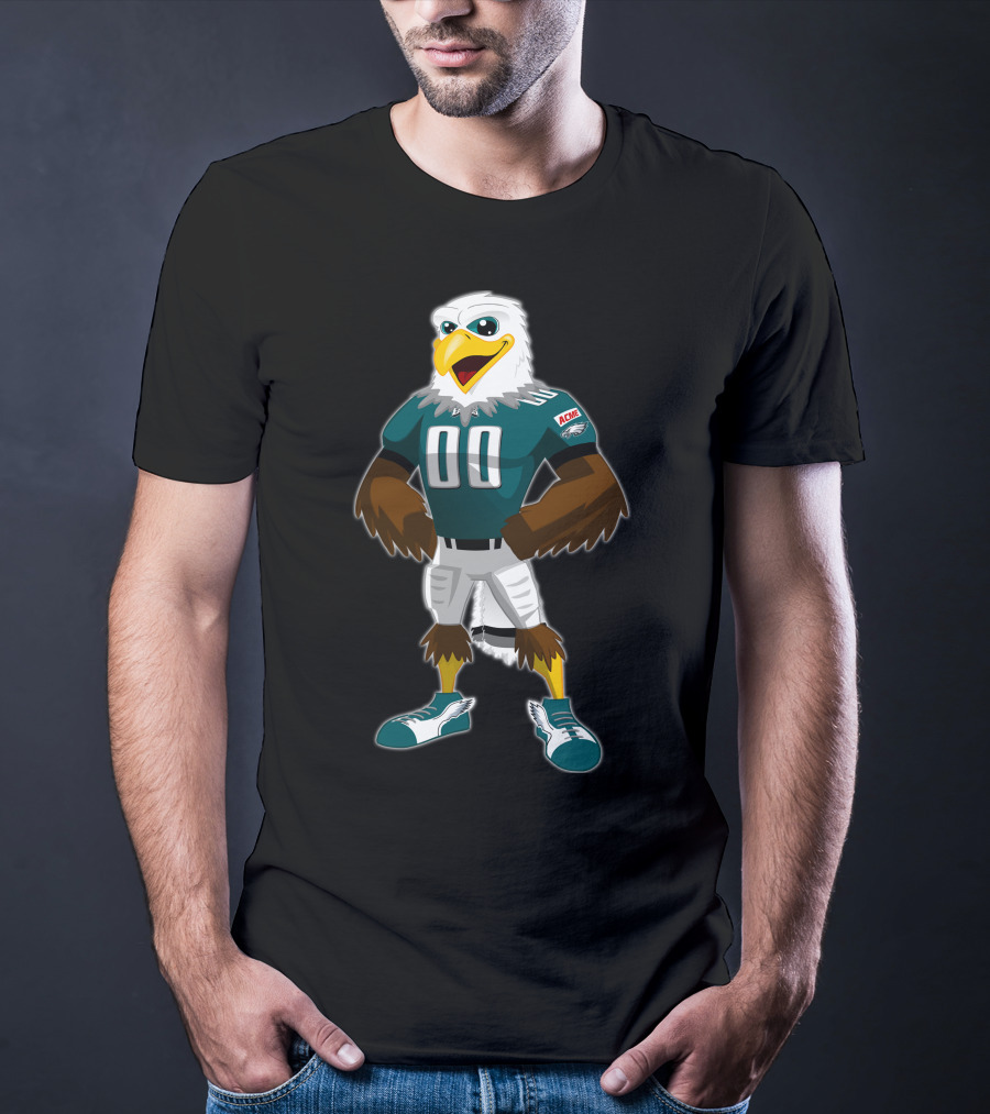 Eagles 12 Football Mascot 00 Green Jersey T-Shirt