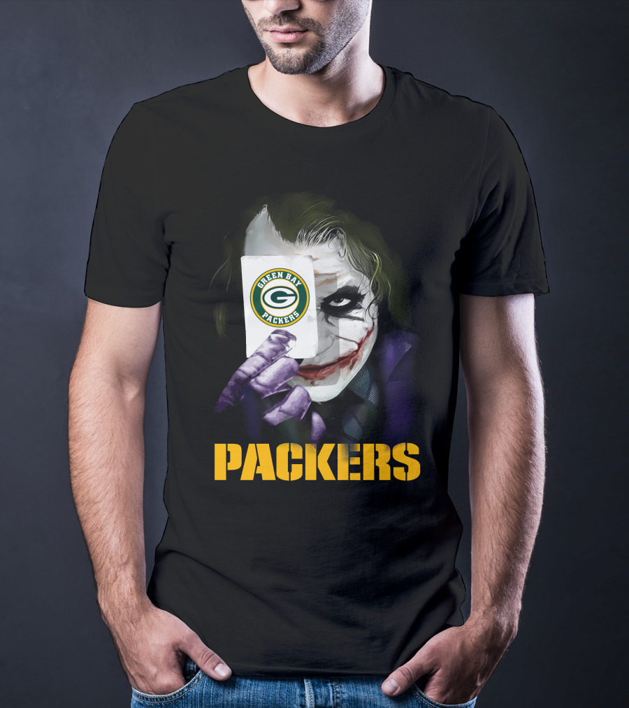 Green Bay Packers Joker Playing Card T-Shirt