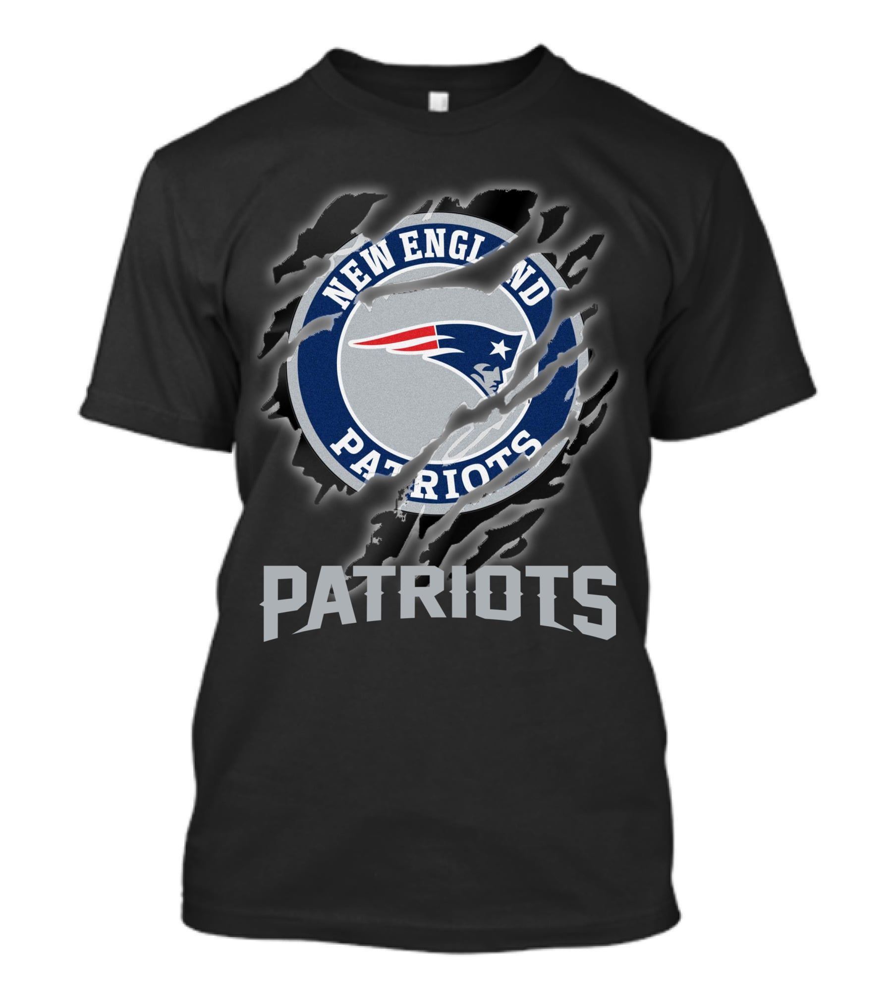 New England Patriots Logo Claw Tear T-Shirt