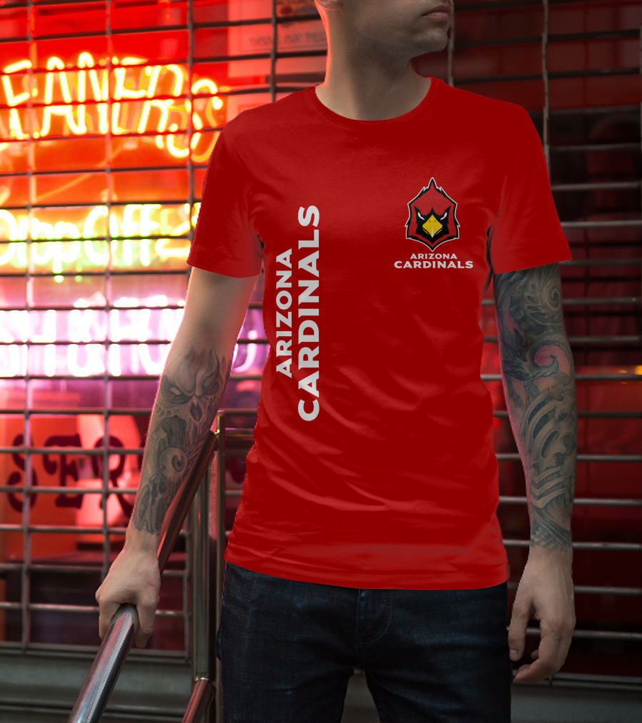 Arizona Cardinals Nfl Team Red Bold T-Shirt