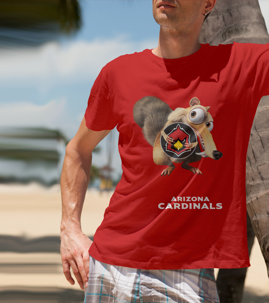 Arizona Cardinals Scrat Ice Age Collaboration T-Shirt