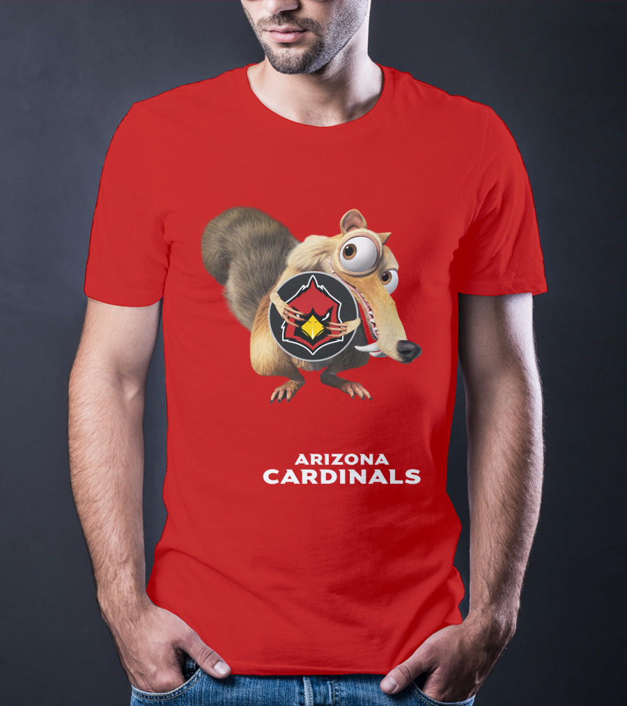 Arizona Cardinals Scrat Ice Age Collaboration T-Shirt