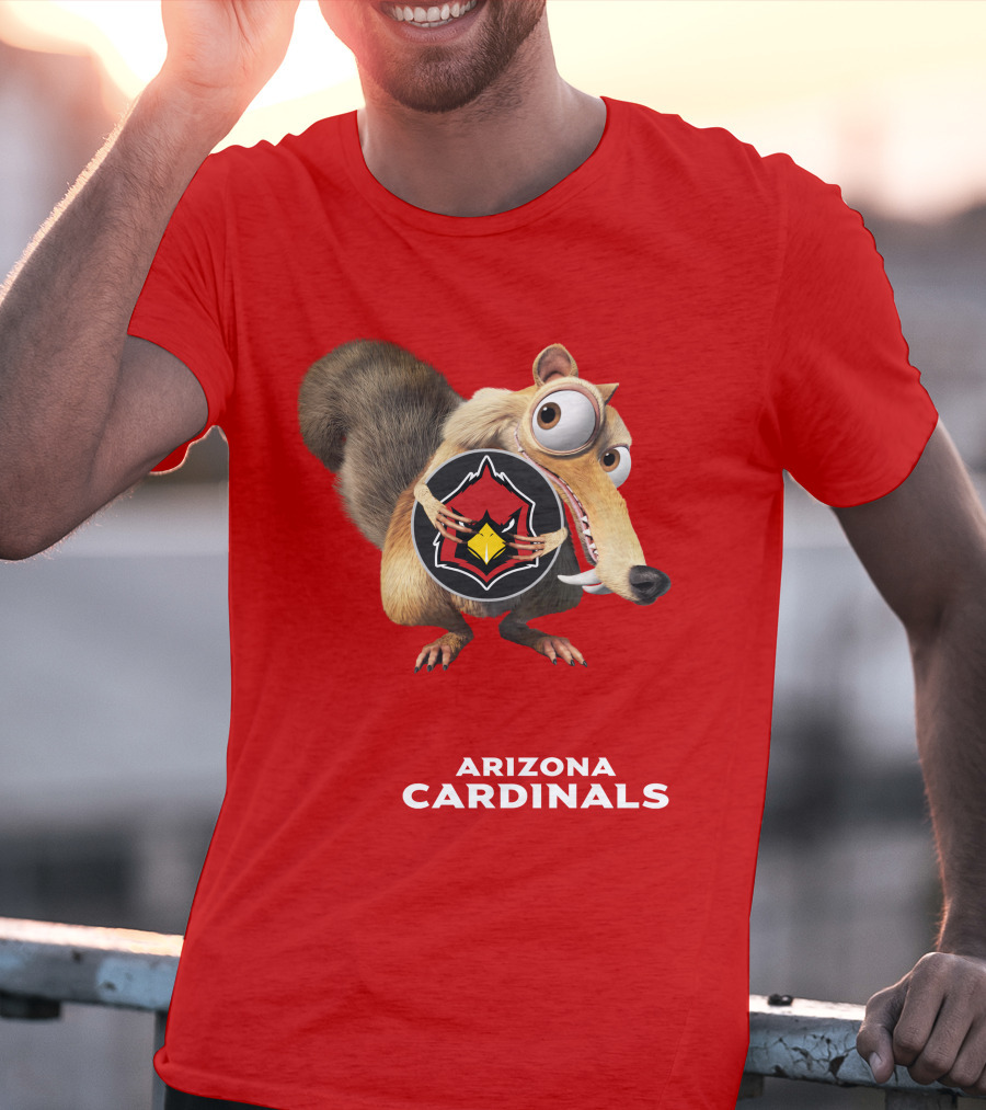 Arizona Cardinals Scrat Ice Age Collaboration T-Shirt